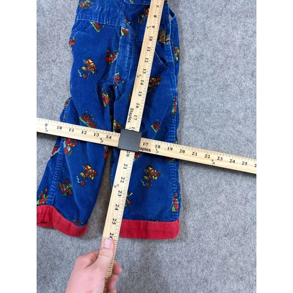 Vintage 80s OshKosh B'gosh Corduroy Overalls Pants Kids 3T Cute Cotton AOP USA